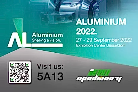 INO Machinery at Aluminium 2022 Fair Düsseldorf