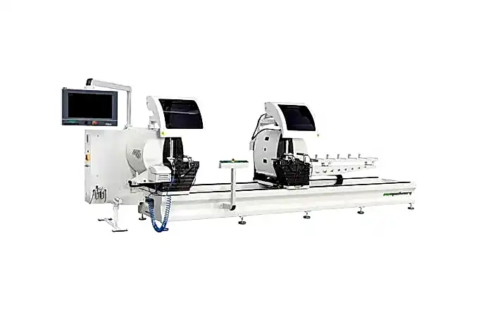 INO TESLA 40 Inside Outside Pneumatic Tilting Double Mitre Saw 4m